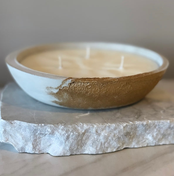 Concrete Artisan Candle Bowls