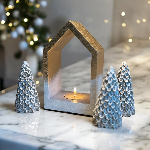 Hand- Painted Holiday Decor Set