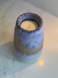Artisan Candle Vase • Gold Amethyst