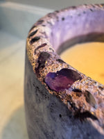 Artisan Candle Vase • Gold Amethyst