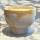 Gold Fusion Pedestal Candle • Vanilla Marshmallow