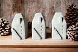 Concrete Christmas Euro House • Set of 3