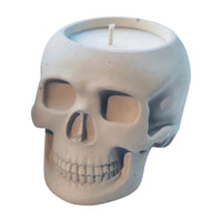 Concrete Skull Soy Candle • Whiskey Oak | ws