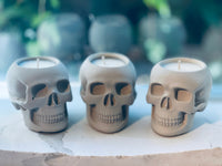 Concrete Skull Soy Candle • Whiskey Oak | ws