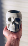 Concrete Skull Planter